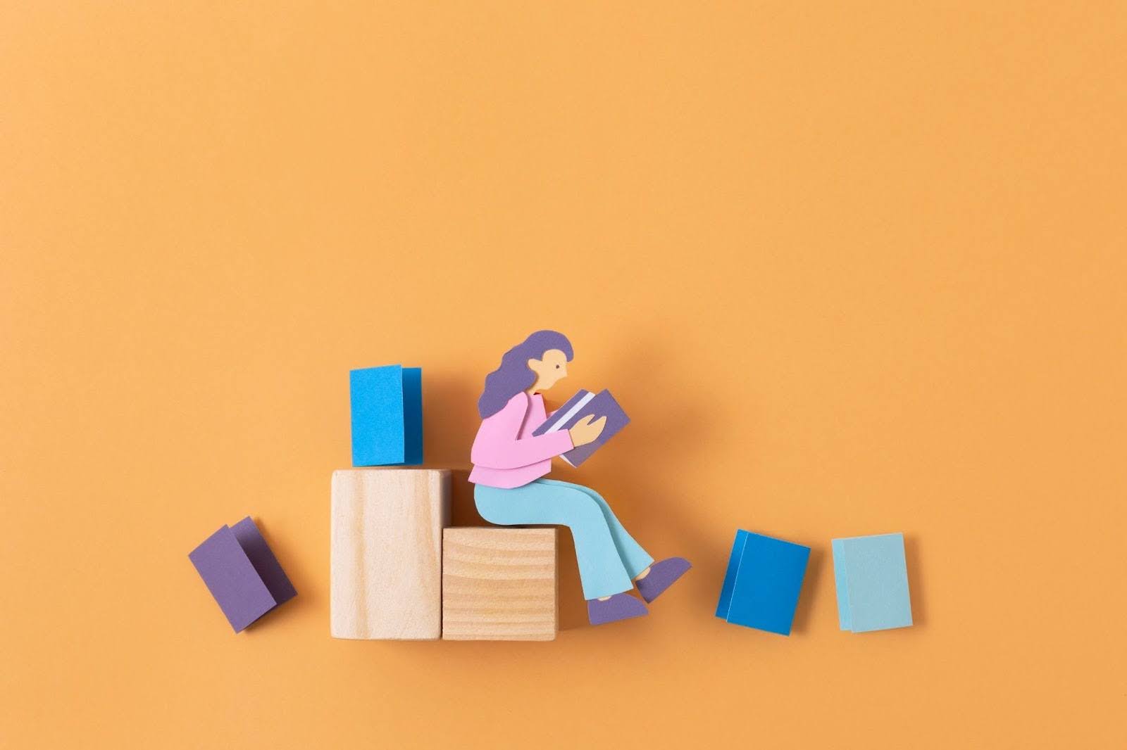 Иллюстрация специалиста, изучающего hard skills — профессиональные жёсткие навыки