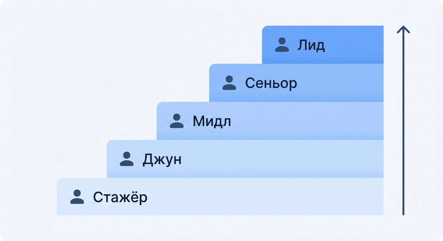Карьерная лестница аналитика данных от стажёра до тимлида