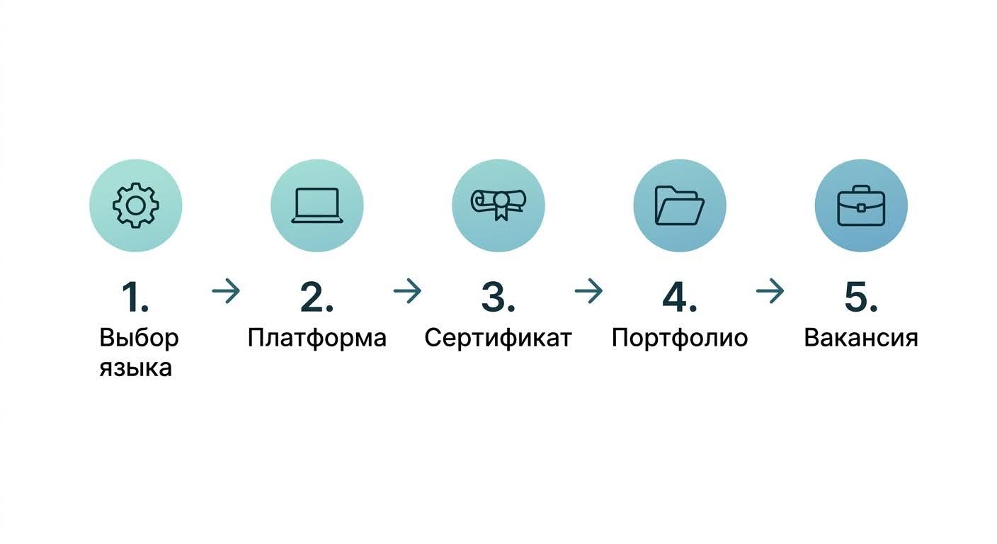 Путь от бесплатного курса программирования до первой работы — 5 шагов