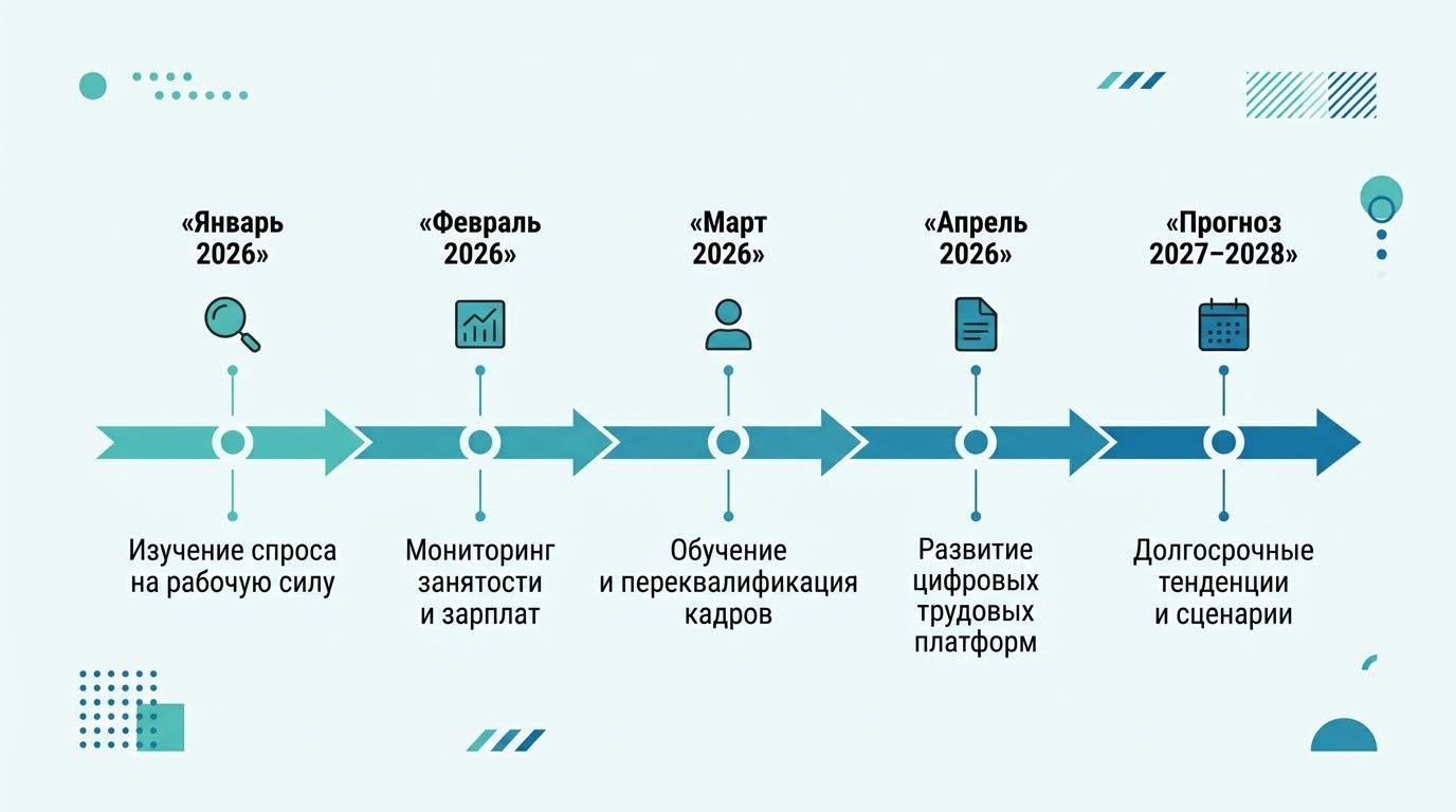 Хронология рынка труда январь–апрель 2026 и прогноз до 2028