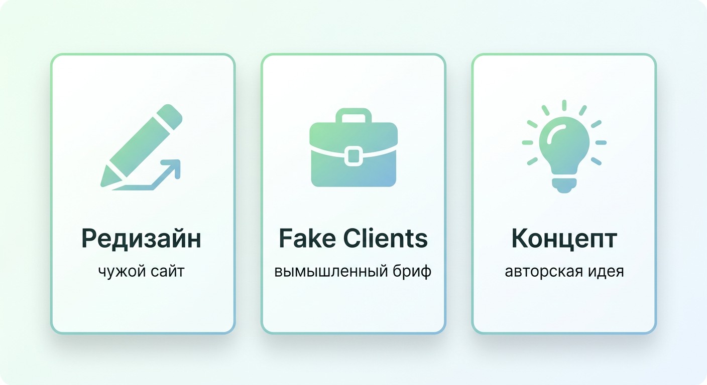 Три способа создать кейс для портфолио без заказчика