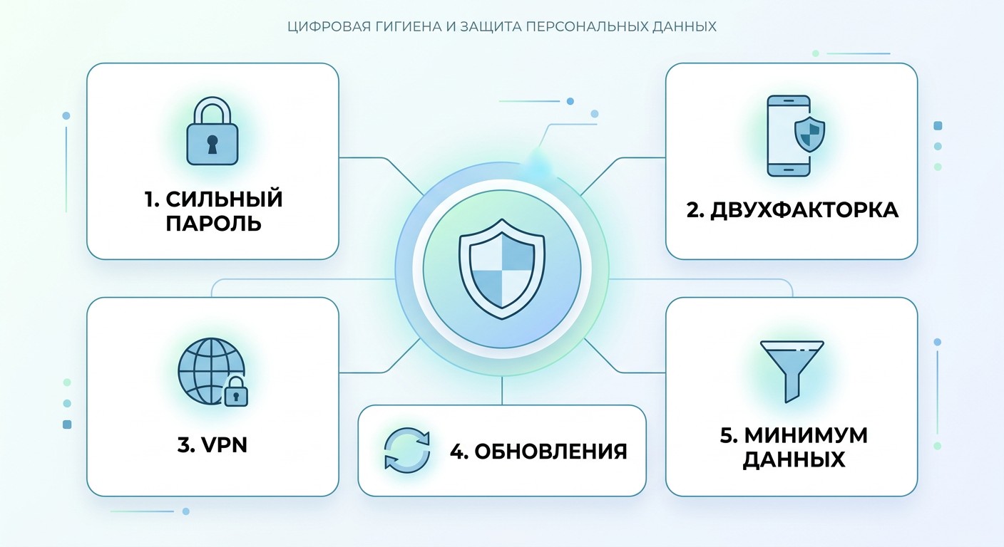 5 правил цифровой гигиены для защиты персональных данных онлайн