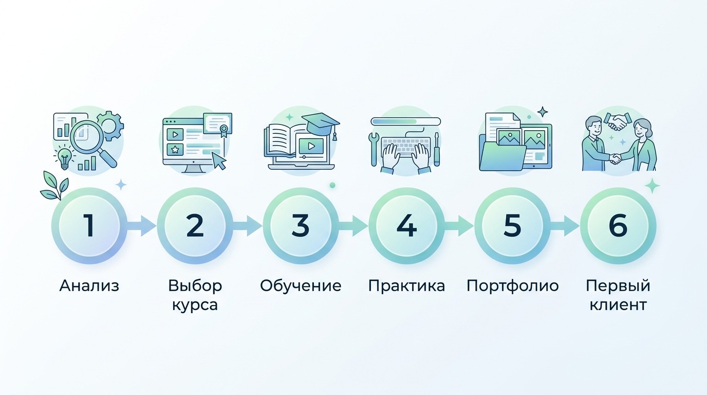 Шесть шагов переобучения на новую профессию после 50
