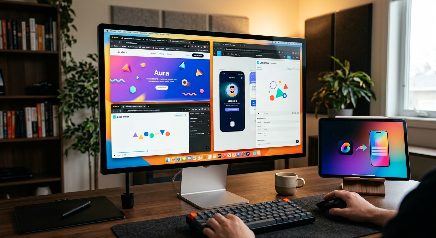 Примеры анимированных баннеров и UI-анимации в моушн-дизайне
