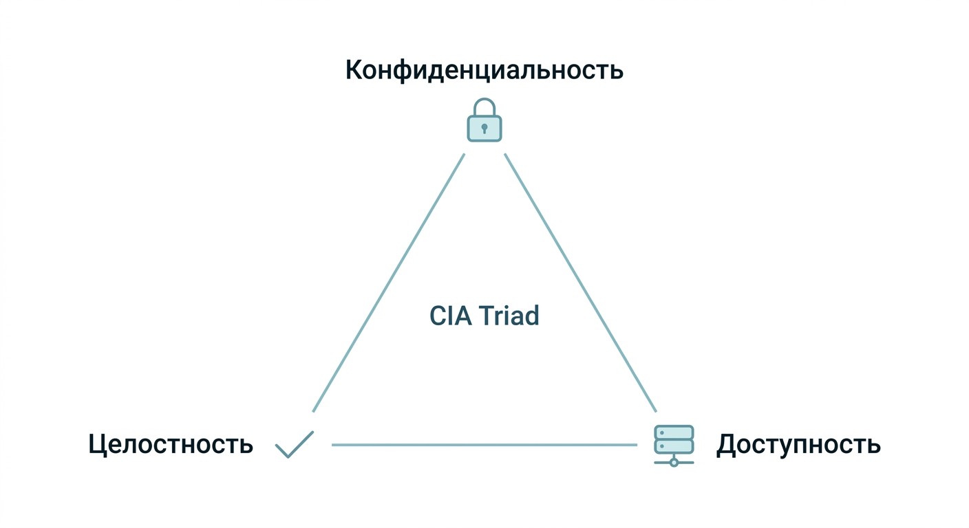 Триада CIA: конфиденциальность, целостность и доступность в информационной безопасности