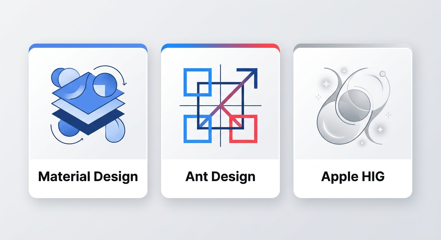 Международные дизайн-системы: Material Design, Ant Design, Apple HIG