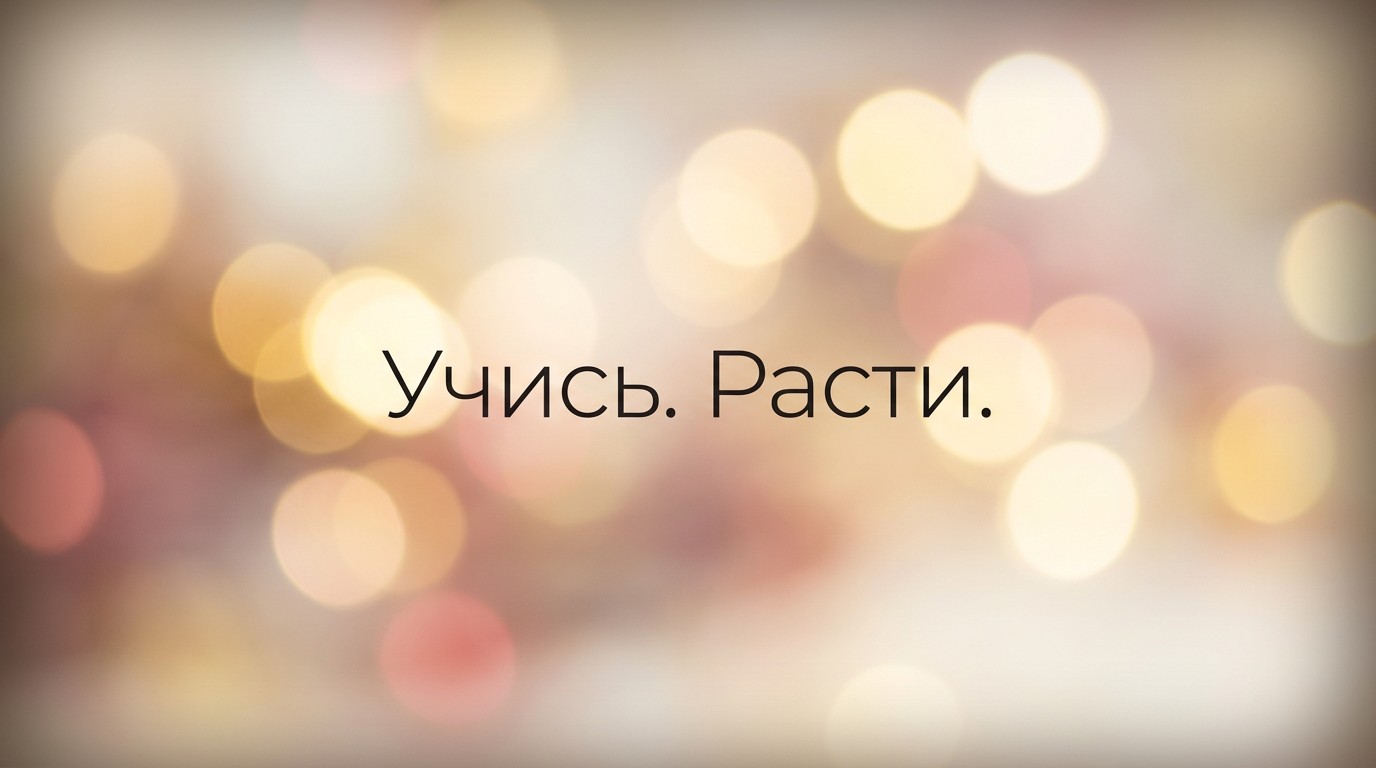 Мотивационная цитата на учёбу — обои для ноутбука с тёплым фоном
