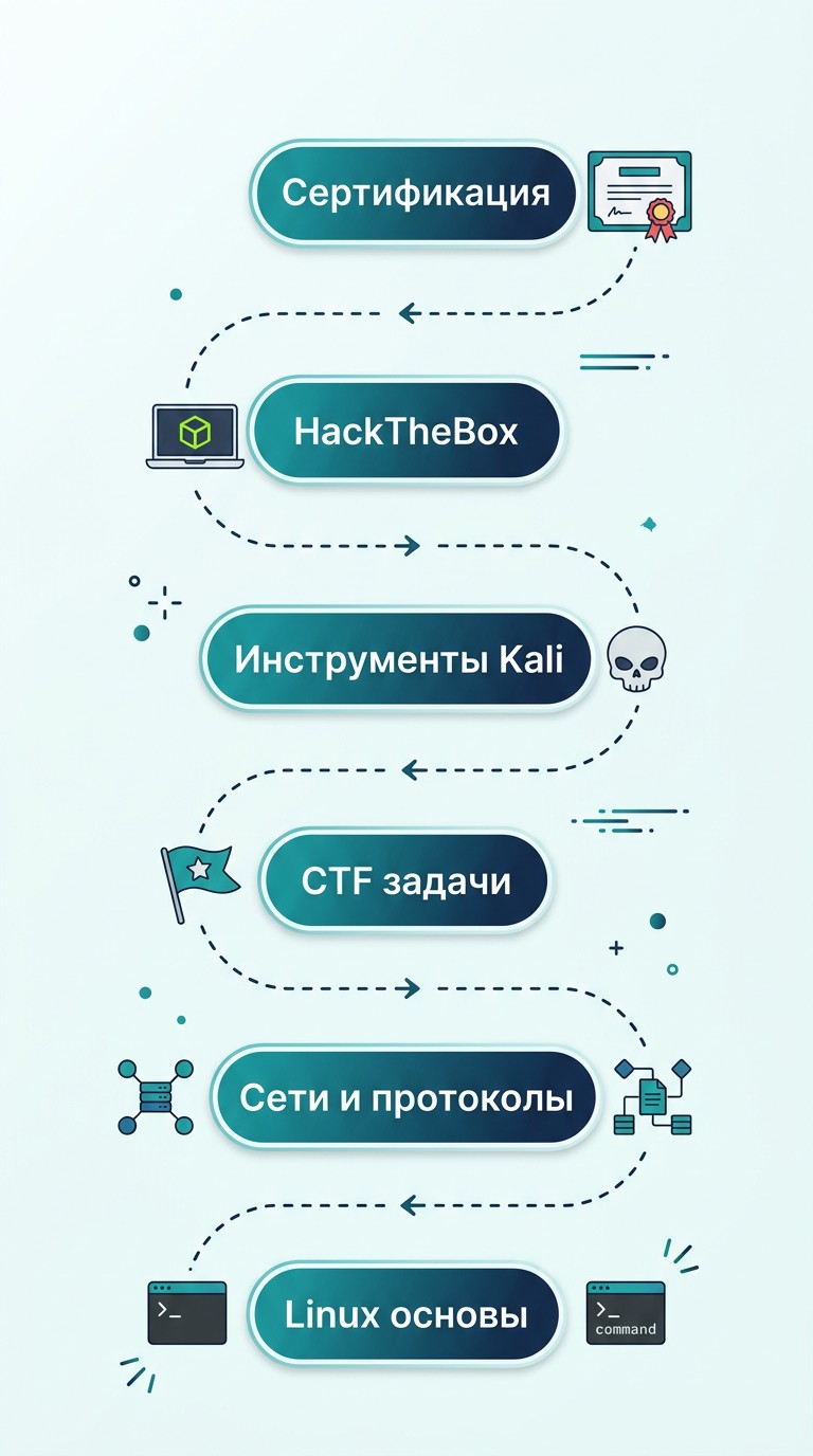 Roadmap пентестера: путь с нуля до Junior за шесть шагов