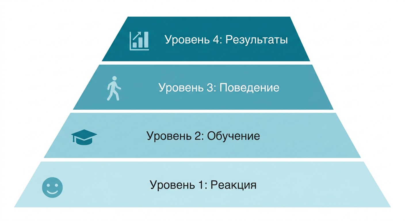 Четыре уровня оценки корпоративного обучения по модели Киркпатрика