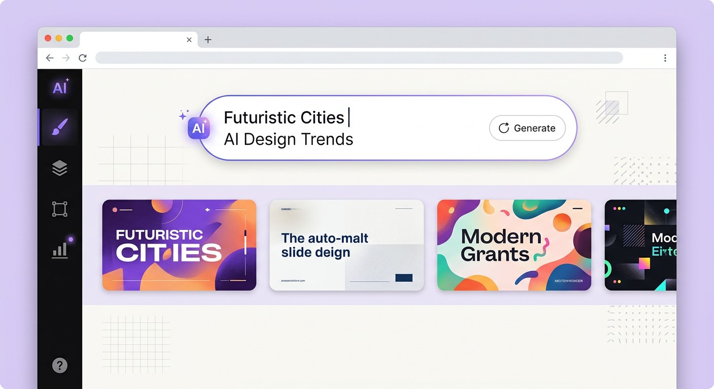 Magic Design в Canva генерирует варианты слайдов презентации