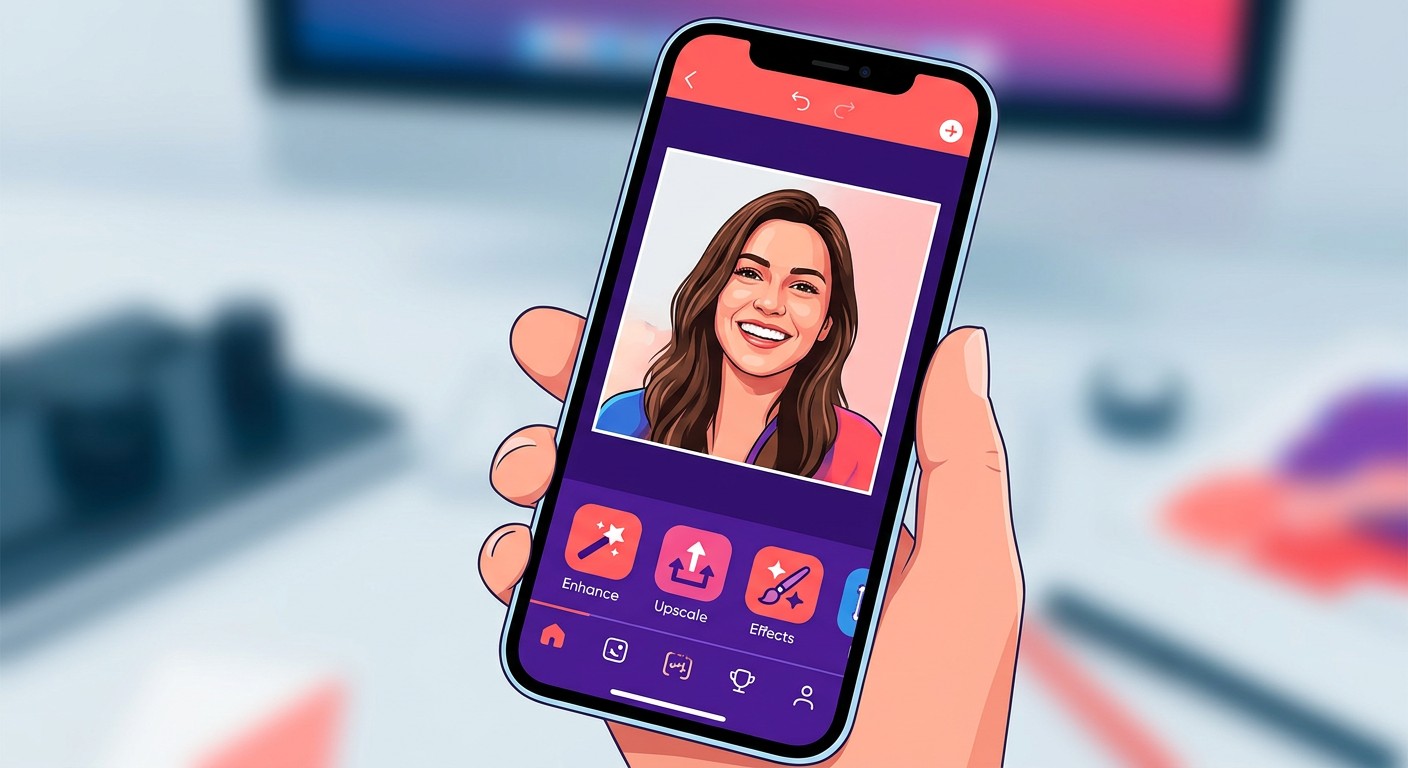 Picsart мобильный редактор с нейросетью для улучшения фотографий