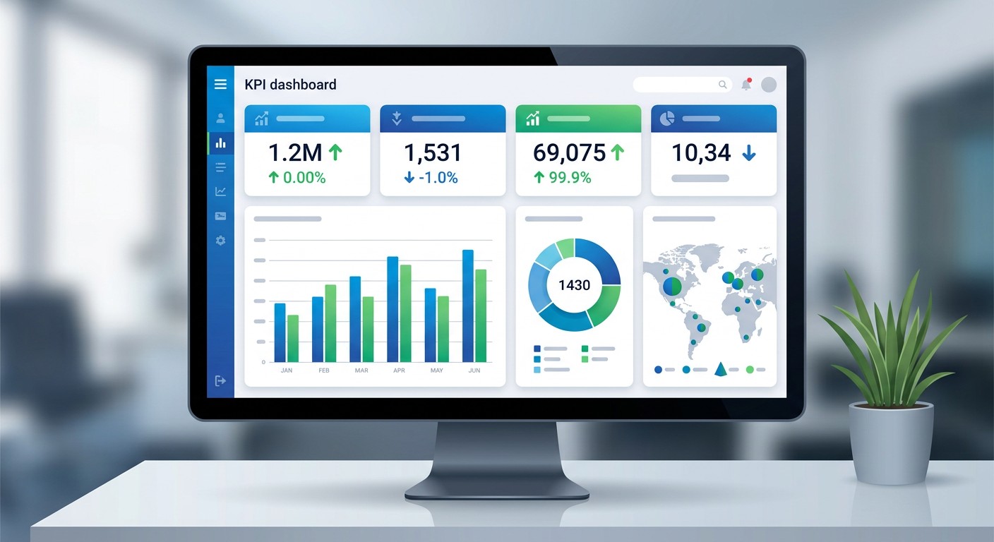 KPI-дашборд Power BI для руководителя с графиками и метриками