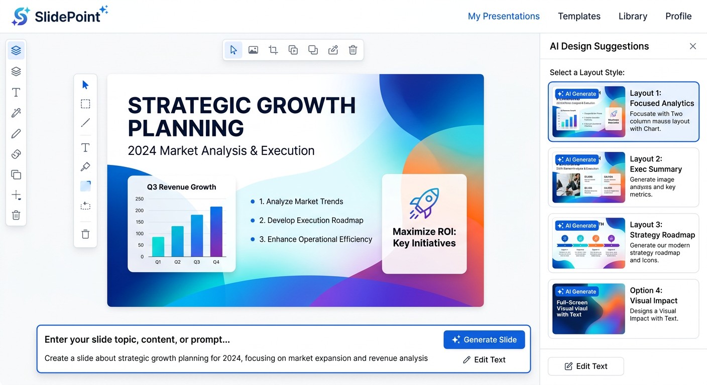 SlidePoint — интерфейс генерации слайдов по тексту на русском