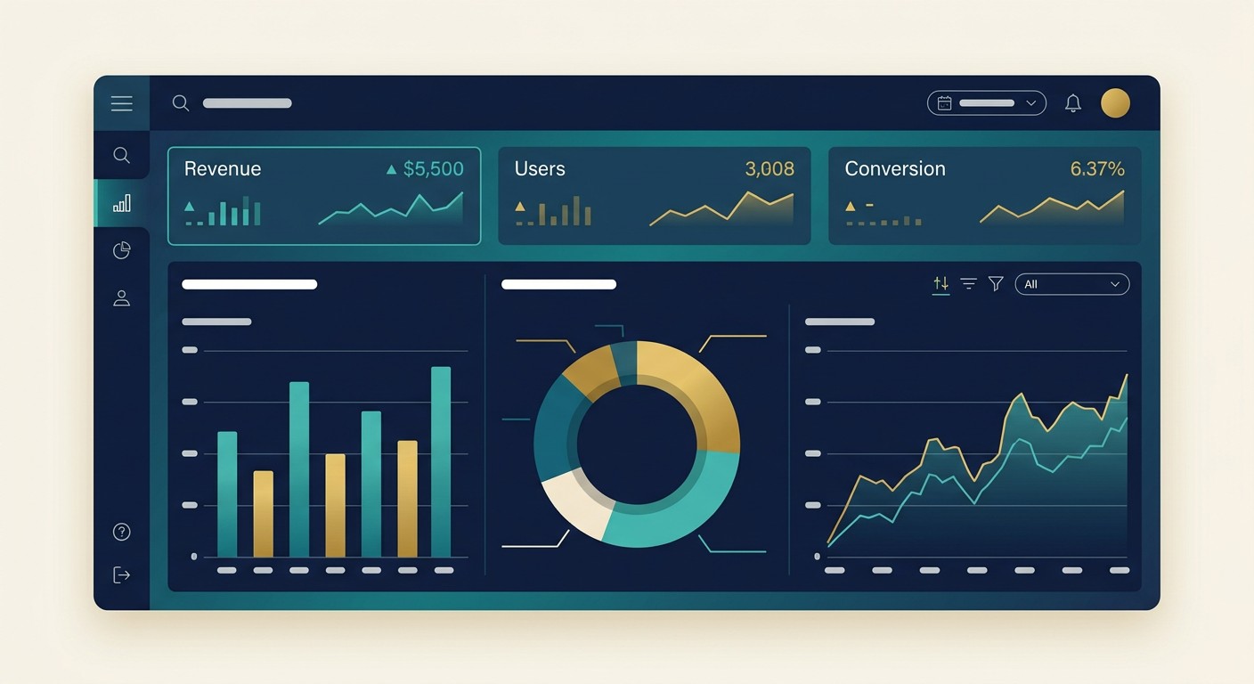 Пример дашборда Tableau с KPI-метриками и интерактивными графиками