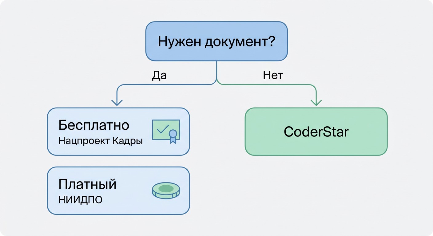 Дерево решений: как выбрать курс по 1С:УТ по бюджету и документу