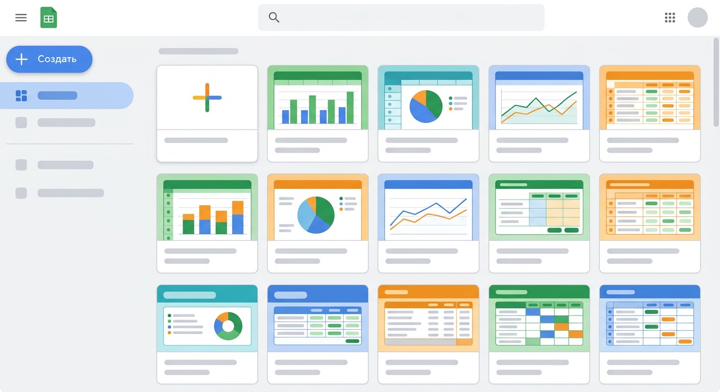 Галерея шаблонов Excel — меню «Файл → Создать» для начинающих