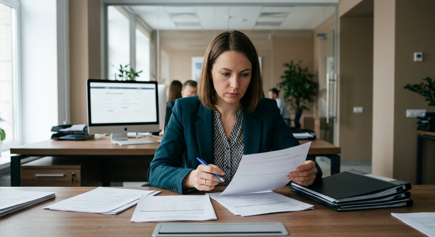 HR-специалист работает с кадровыми документами и изучает курсы 1С