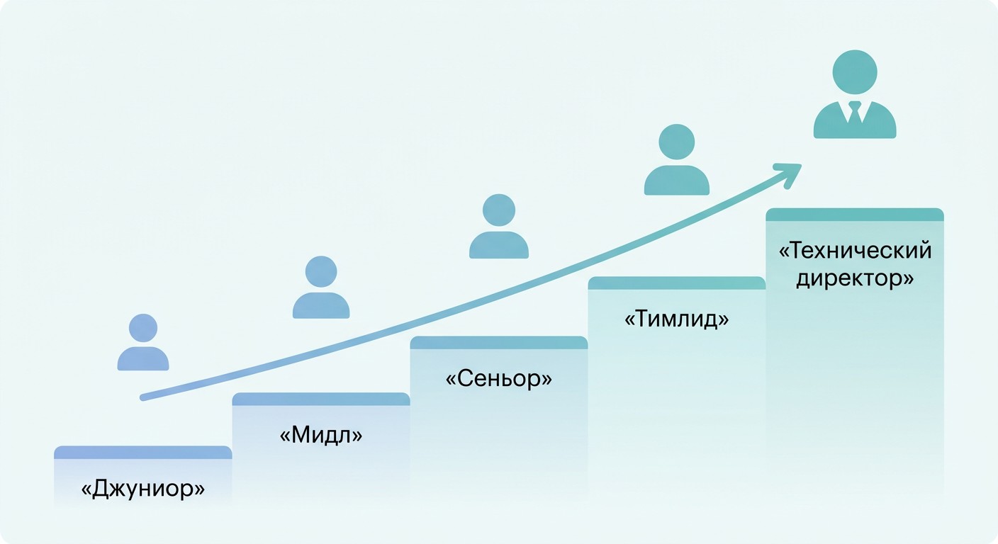 Карьерная лестница специалиста по информационным системам от джуниора до директора