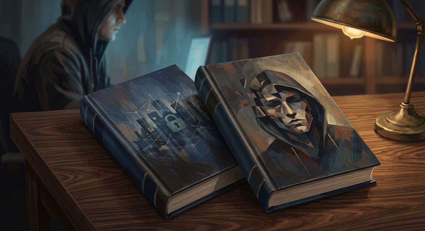 Книги о социальной инженерии на столе — литература по кибербезопасности