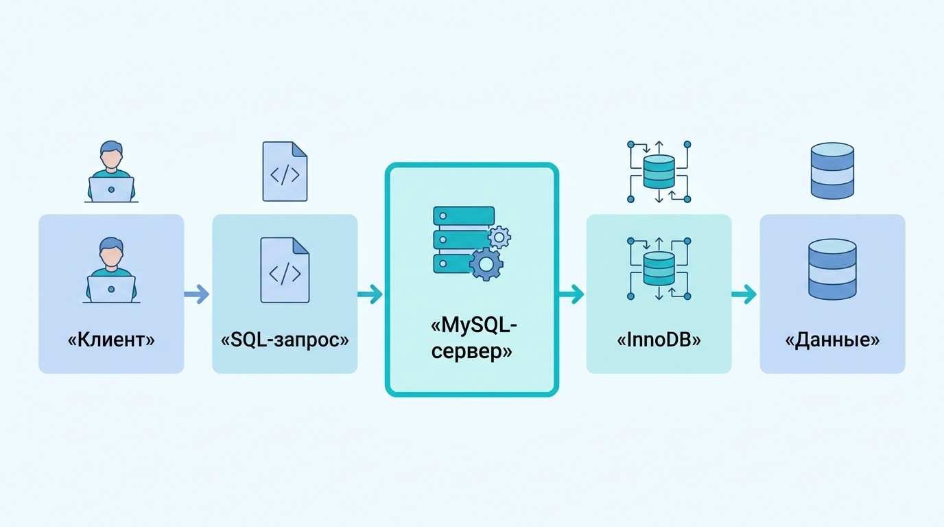 Клиент-серверная архитектура MySQL: от запроса к данным