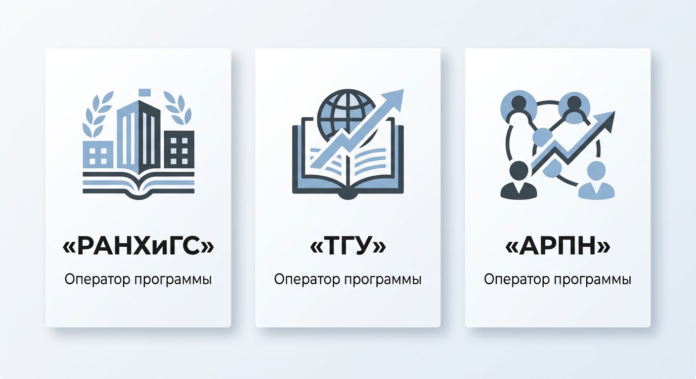 Три оператора программы содействия занятости: РАНХиГС, ТГУ, АРПН