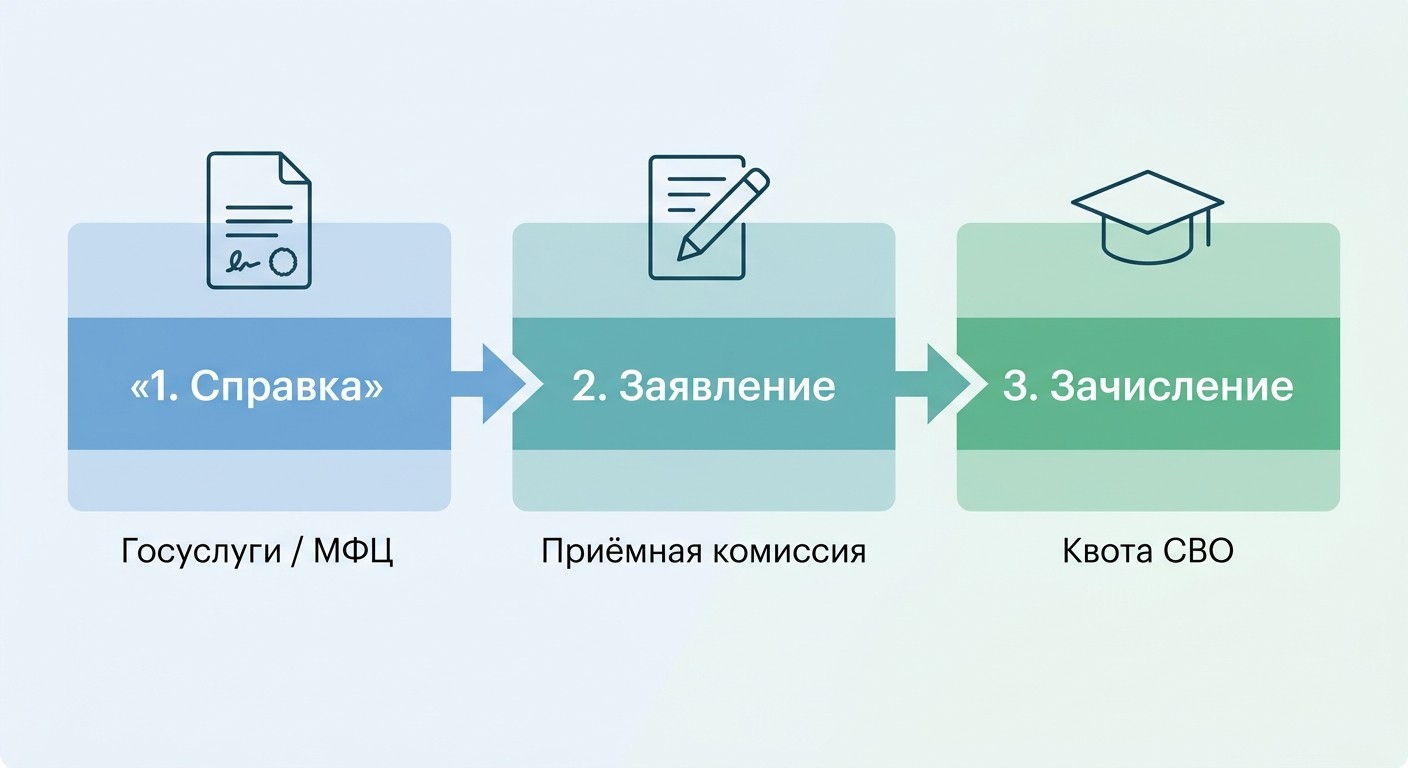 Поступление в вуз по квоте СВО — три шага для участника