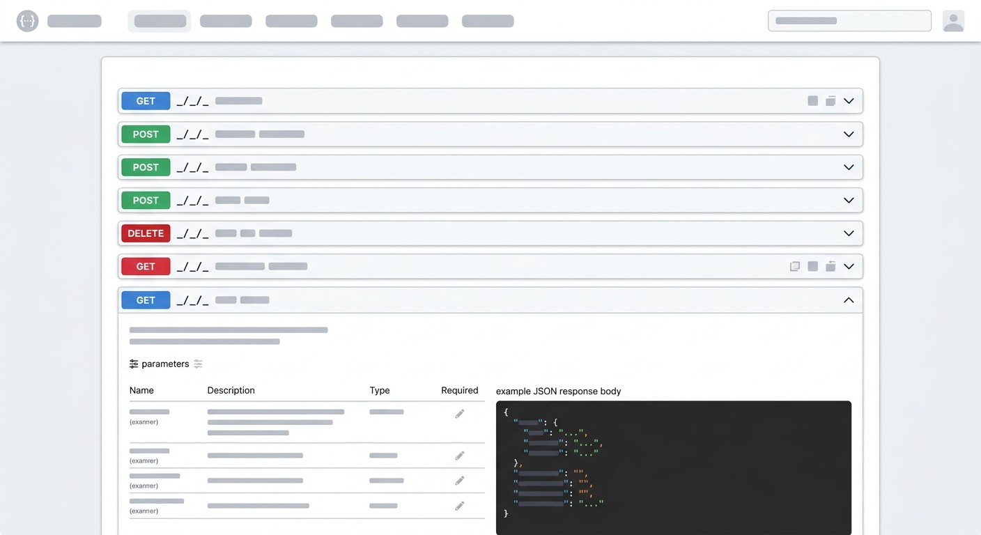 Интерфейс Swagger UI с примером документации REST API эндпоинтов