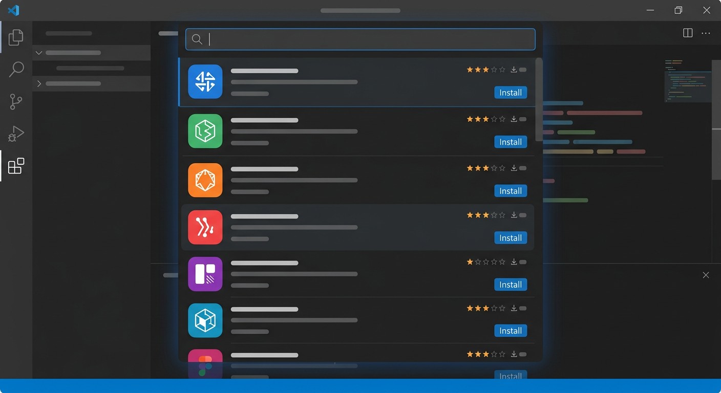 Магазин расширений Extensions Marketplace в редакторе VS Code