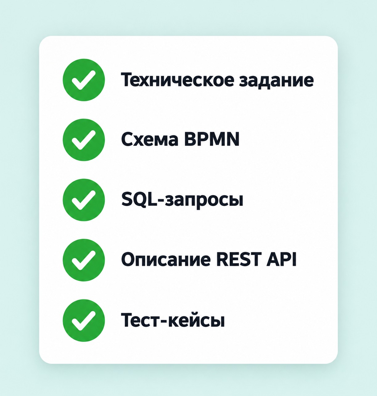 Чек-лист портфолио junior системного аналитика — пять ключевых пунктов