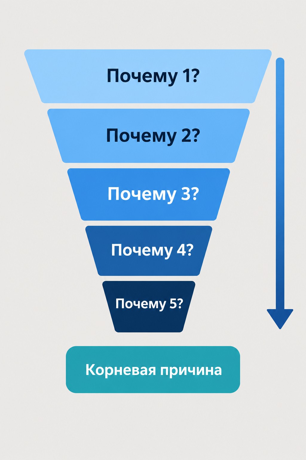 Метод пяти почему — воронка поиска корневой причины ИТ-инцидента по ITIL