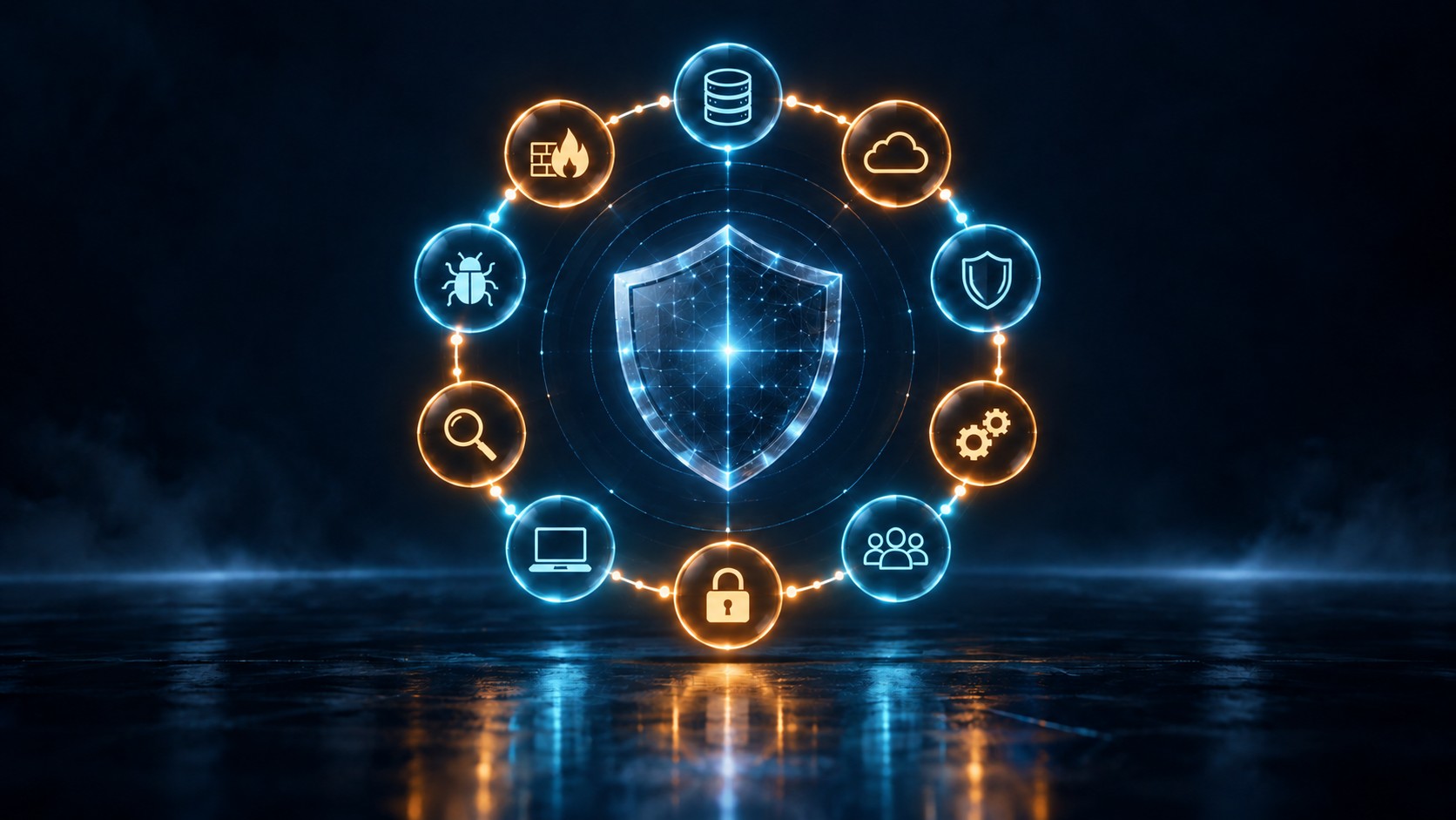 Кольцевая схема десяти категорий OWASP Top 10 — критические уязвимости веб-приложений