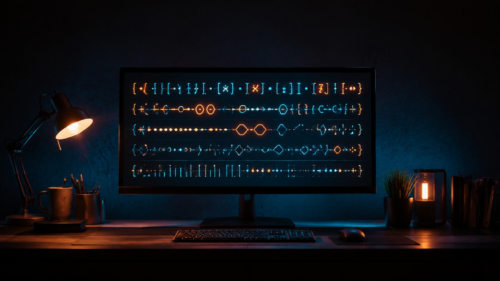 Регулярные выражения — абстрактный экран кода с regex-паттерном
