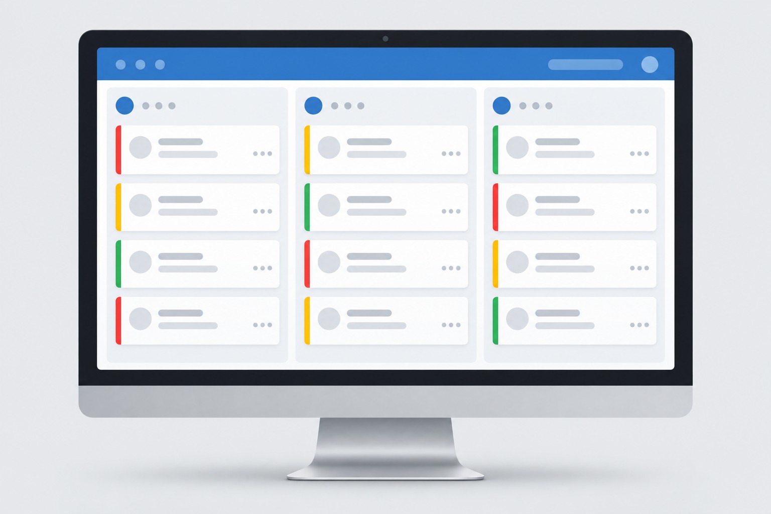 Канбан-доска с заявками в системе service desk для SLA-контроля