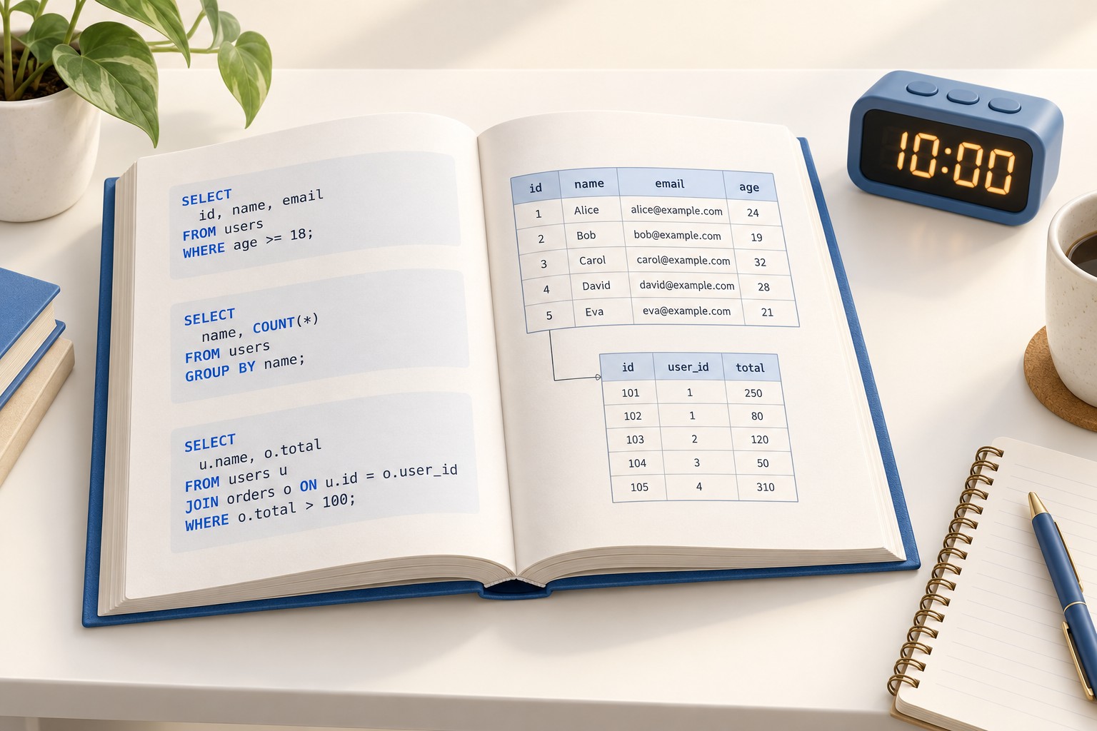 Книга «SQL за 10 минут» — учебник для быстрого старта с базами данных