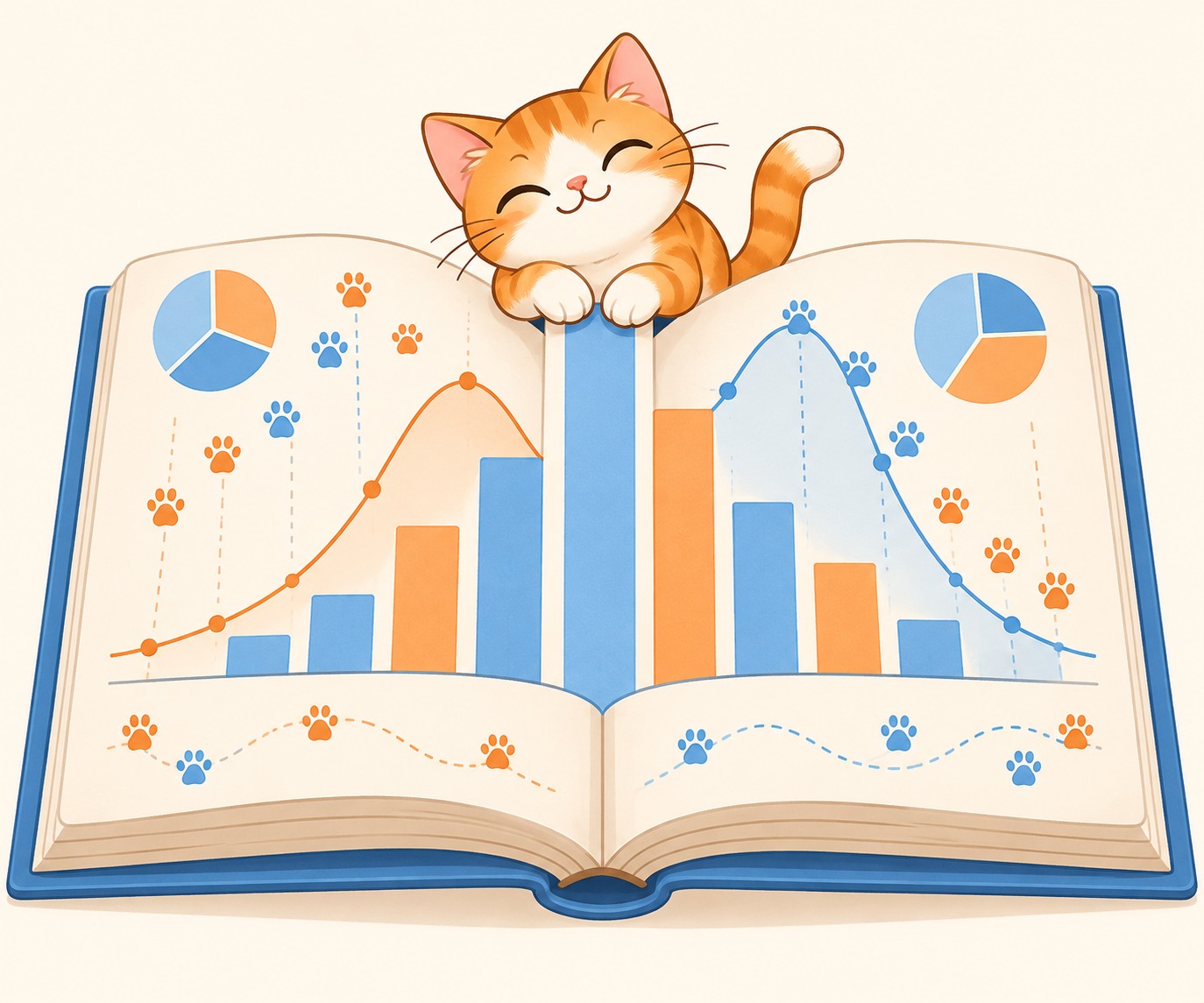 Книга Статистика и котики Савельева — весёлый учебник по статистике
