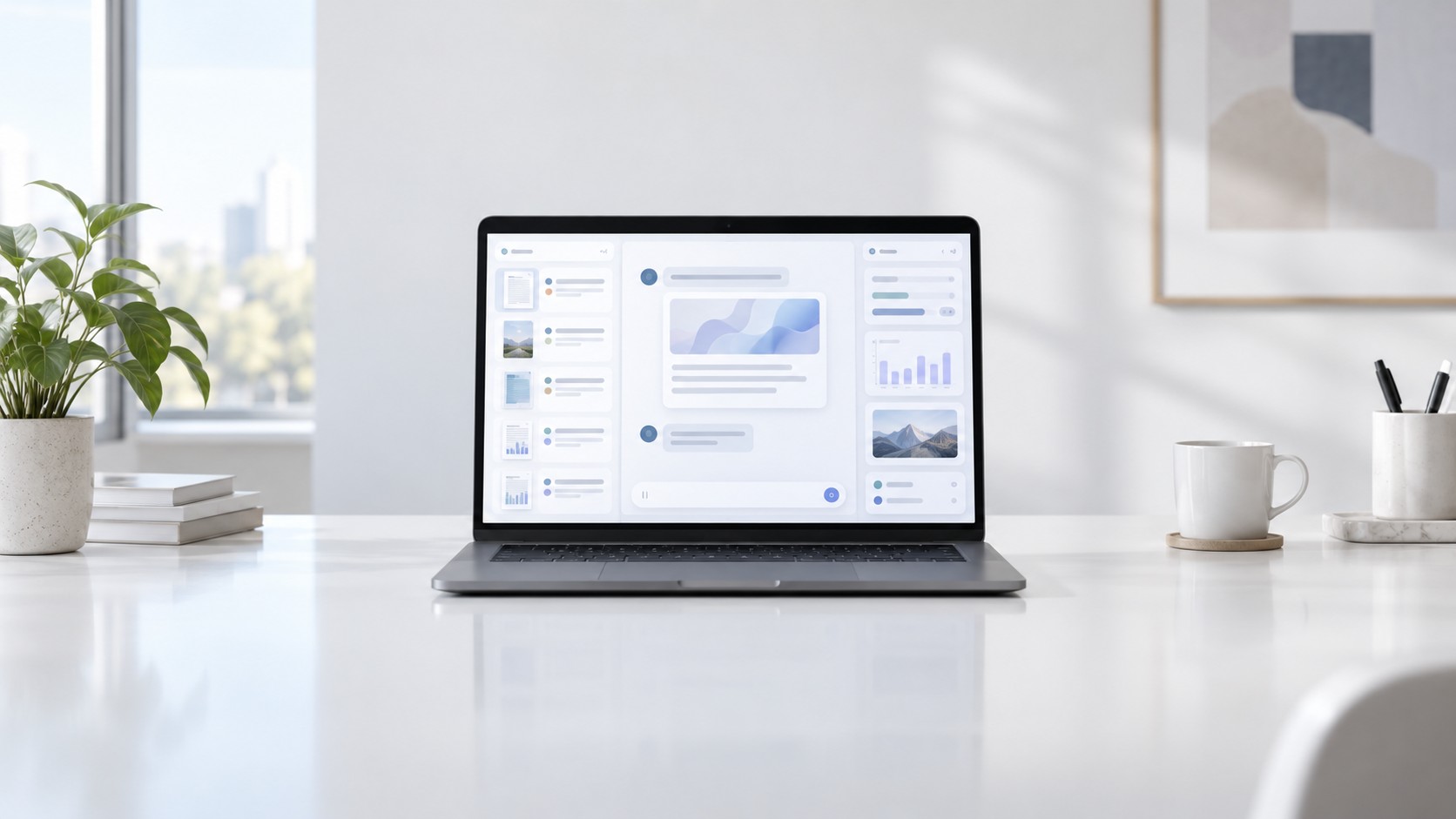 Главный экран Gemini Notebook — интерфейс AI-сервиса для анализа документов