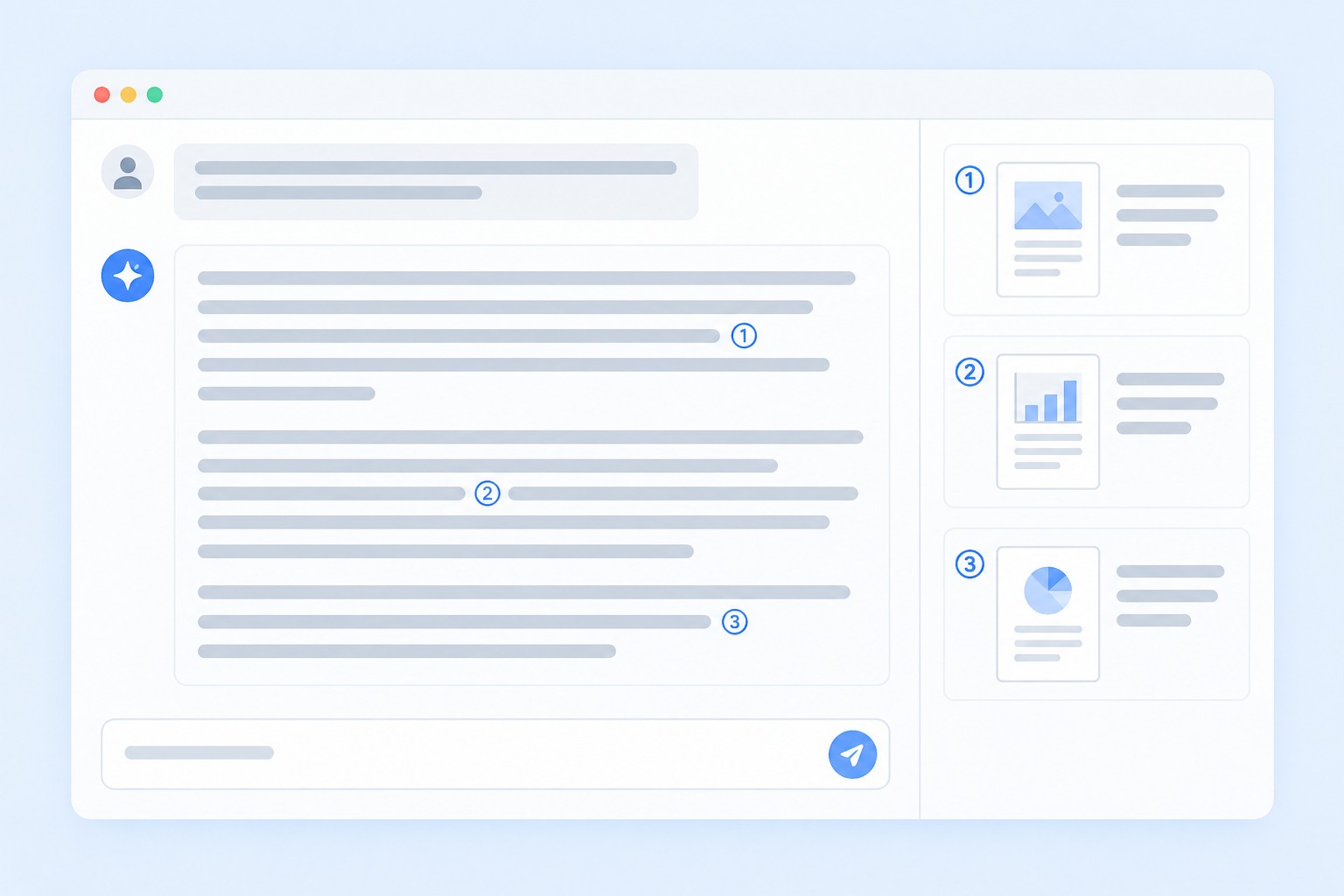 Notebook Guide с пронумерованными сносками на источники в чате