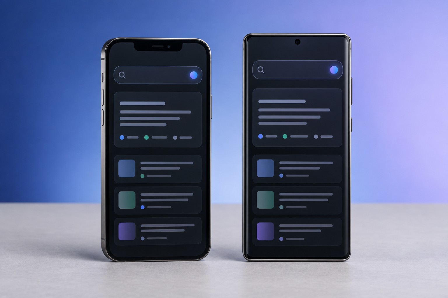 Мобильное приложение Perplexity AI на смартфонах iOS и Android